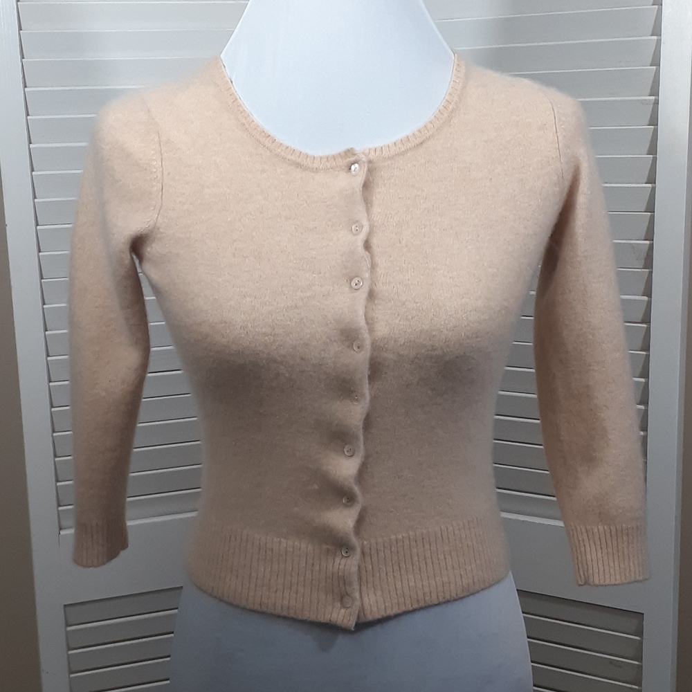 Beige Mossimo Cashmere Sweater-Long Sleeve